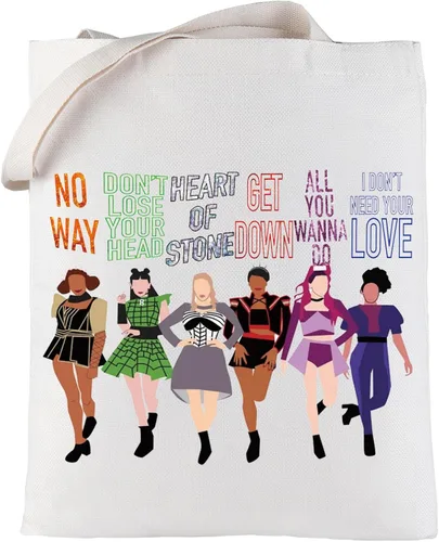 Vista 9 de LEVLO Musical Queen Bolsa Cosmética Teatro Drama Fans Regalo Seis Reina Musical Maquillaje Cremallera Bolsa Bolsa