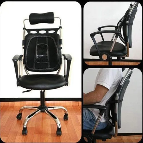 Vista 4 de Big Ant Cojín respirable del alivio del dolor de espalda para el asiento de coche, silla de oficina Bl Negro
