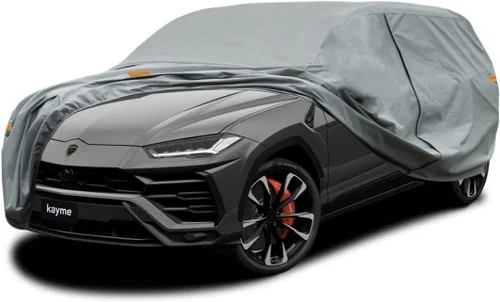 Vista 30 de Kayme Funda de Coche de Servicio Pesado Impermeable para Todo Tipo de Clima, Ajuste Personalizado para Tesla Model S, Cubierta Exterior Completa