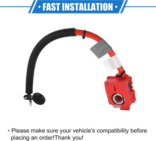 Vista 7 de No.61129217004 Cable de terminal positivo de la batería para BMW X5 E70 2007-2013, fusible rojo plástico durable soplar cable de plomo más poste