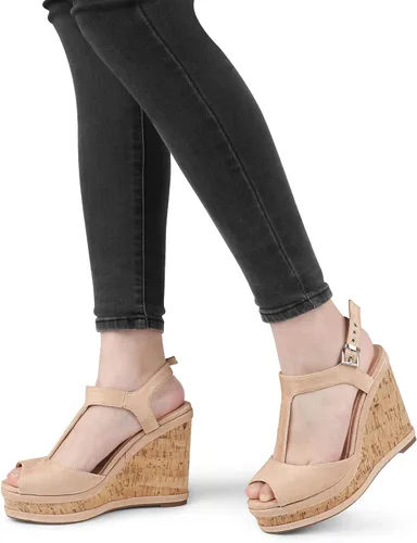 Vista 6 de JOY IN LOVE Sandalias con plataforma y hebilla para mujer