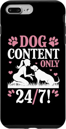 Vista 12 de Dog Content Only 24 7 Dog Mom Puppy Lover Hearts Case for iPhone 17
