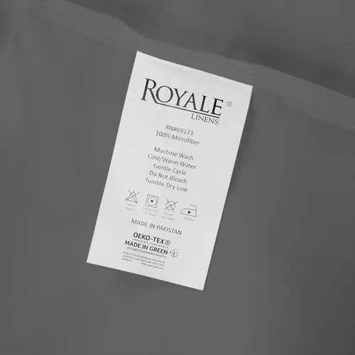 Vista 9 de Royale Linens Juego de 6 sábanas encimeras a granel, sábanas superiores, microfibra suave de 1800, resistente a las arrugas y a las manchas