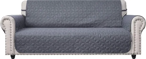 Vista 15 de Ameritex - Funda impermeable de sofá, 100 % antideslizante, acolchada, protector de muebles para perros, niños y mascotas; funda de sofá, lavable a