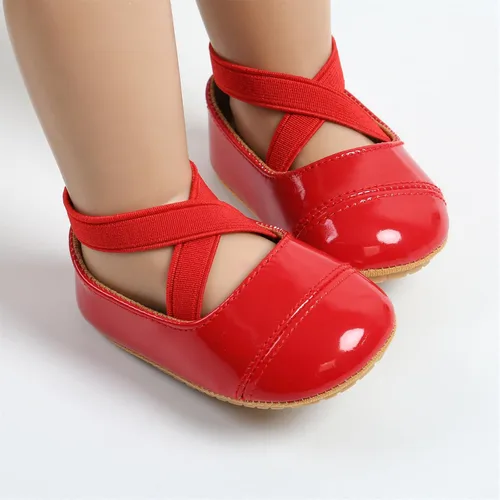 Vista 5 de GAISUMMI Zapatos planos Mary Jane para bebés y niñas, con suela de goma suave antideslizante, zapatos de vestir de princesa