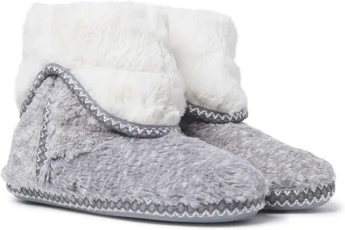 Vista 2 de Dearfoams Pantuflas plegables Beth Furry para mujer