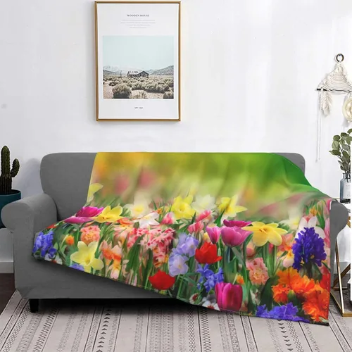 Vista 26 de 250 Anniversary USA Flag Flannel Fleece Throw Blankets, Patriotic Eagle Super Warm Soft Sofa Blanket All Season (40"x30")