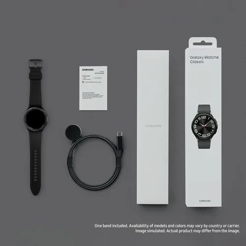 Vista 3 de Samsung Galaxy Watch 6 Classic 43mm - Reloj inteligente Bluetooth, bisel giratorio, rastreador de fitness, zonas de frecuencia cardíaca