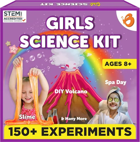 Vista 9 de Butterfly EduFields Kit de ciencia de más de 100 piezas para niñas de 4, 5, 6, 7, 8 años Niñas en CTIM y experimentos científicos Ideas