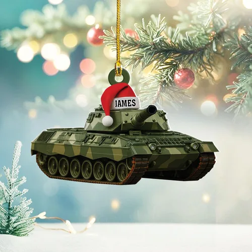 Vista 26 de Adornos de Navidad del ejército estadounidense, adorno de veterano para hombres y mujeres, adornos patrióticos para decoración de árbol de Navidad