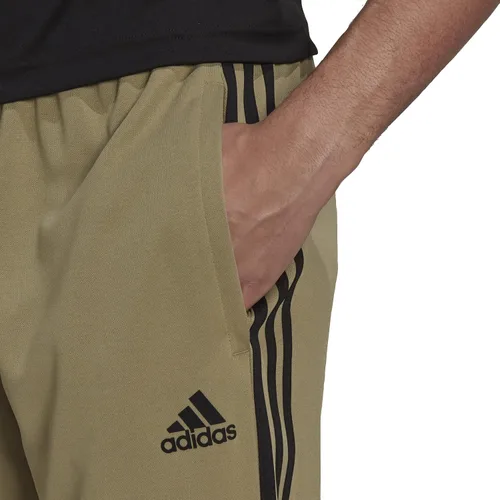 Vista 3 de adidas Mens Aeroready Sereno Slim Tapered-Cut 3-Stripes Pants