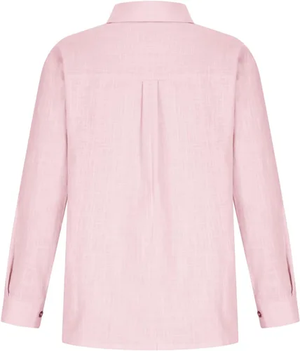 Vista 129 de SMIDOW Camisa de algodón y lino con botones para mujer