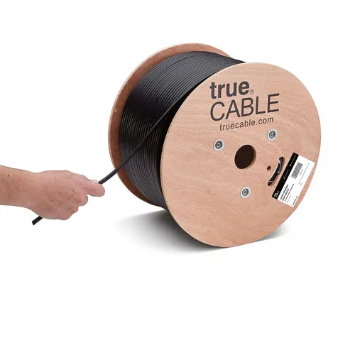Vista 8 de TRUE CABLE Cable Ethernet Cat6A a granel de entierro directo, F/UTP, blindado F/UTP, 500 pies, blanco, impermeable, chaqueta OSP para exteriores