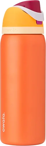 Vista 97 de Owala FreeSip - Acero inoxidable - 32 oz - Morado/Azul (pistas de esquí de los años 80)