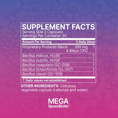 Vista 4 de Microbiome Labs MegaSporeBiotic (60 cápsulas) + MegaMucosa (5.5 oz en polvo) Probiótico y apoyo de la mucosa intestinal - Probiótico a base