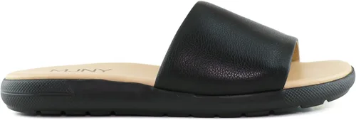 Vista 20 de Marc Joseph New York Sandalias planas de cuero genuino para mujer, puntera abierta, sin espalda, cómodas, ligeras, suela de EVA, a la moda, sin