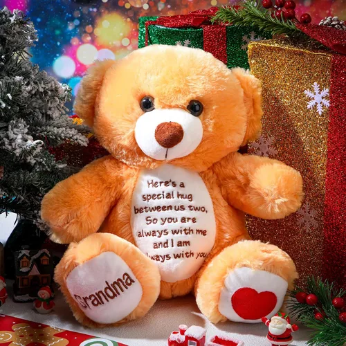 Vista 7 de Liliful Osos de condolencia para niños y niñas, oso conmemorativo de la pérdida de la abuela, animales de peluche de duelo, regalo de recuerdo