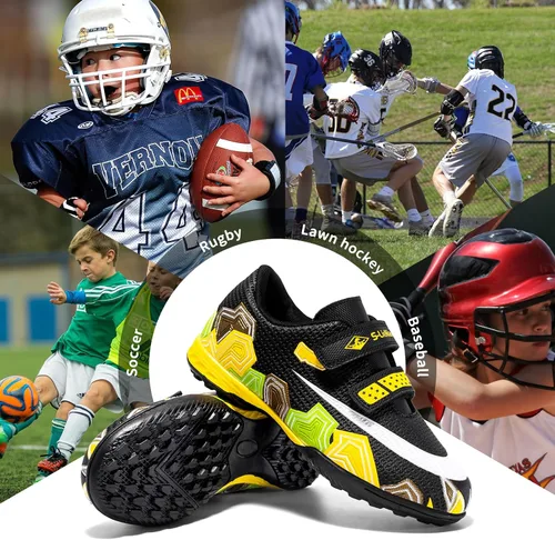Vista 6 de Zapatos deportivos de fútbol para niños y niñas