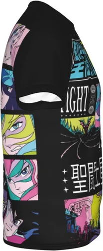 Vista 3 de Saint Anime Seiya - Camiseta de manga corta para hombre, suave, casual, unisex, cuello redondo, camiseta de entrenamiento