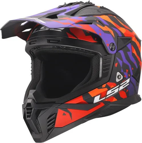 Vista 11 de LS2 Helmets Gate II - Casco integral para motocicleta MX Negro mate