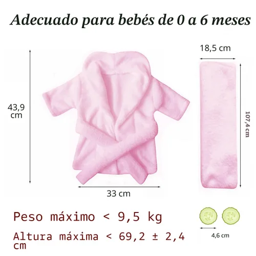 Vista 5 de M&G House Accesorios de fotografía para recién nacidos, trajes de baño, accesorios para sesión de fotos de bebé, bata de bebé niña, traje de foto