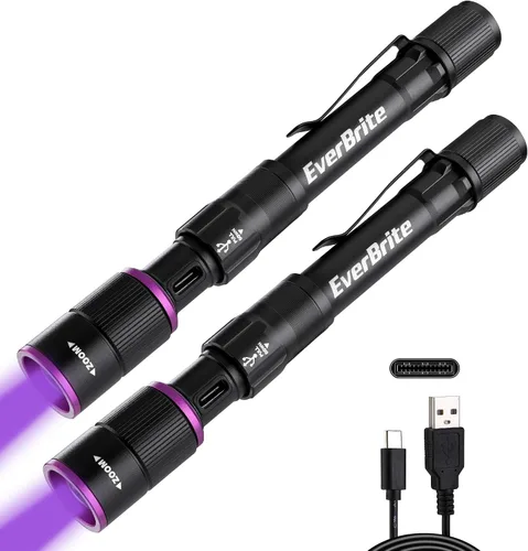 Vista 12 de EverBrite Linterna recargable con luz UV y blanca Azul