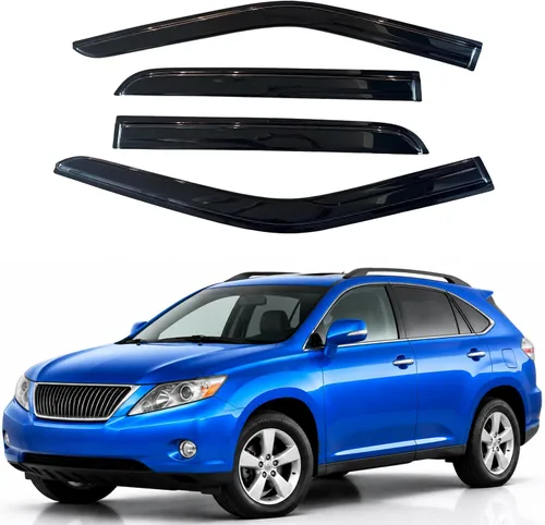 Vista 37 de Visera de ventana IG para Ford Focus Sedán y Hatchback 2012-2018, Protector de ventana lateral para lluvia y viento estilo Mugen, extra duradero