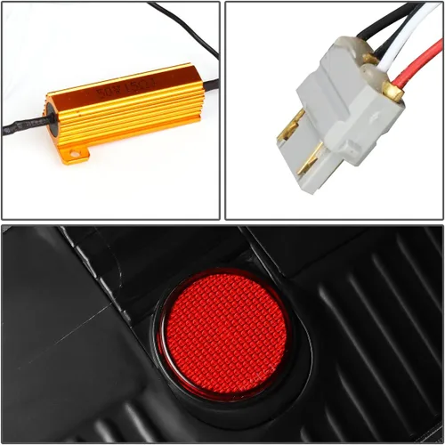 Vista 6 de DNA MOTORING TL-F15004-LED-3D-BK-CL Conjunto de luz trasera LED 3D para lado del conductor y del pasajero [compatible con Ford F150 Lobo 04-08]