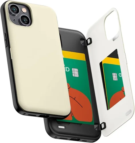 Vista 40 de GOOSPERY Parachoques magnético para puerta compatible con iPhone 15, funda con tarjetero, cartera con cierre magnético automático, protector de Azul