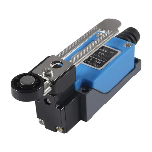 Vista 3 de ME-8108 Interruptor de límite de brazo de palanca de rodillo ajustable Interruptor de límite momentáneo NC-NO para molino CNC láser Plasma 3D