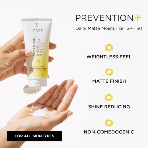 Vista 2 de IMAGE Skincare, PREVENTION+ Crema hidratante mate diaria SPF 30, loción de protección solar facial matificante de óxido de zinc, exclusivo de Amazon