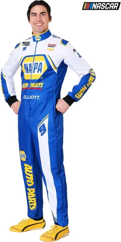 Vista 2 de Disfraz de uniforme de NASCAR Chase Elliott azul