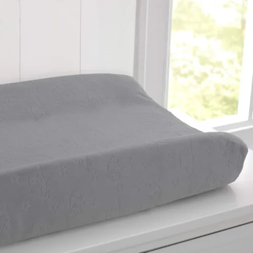 Vista 2 de Serta Perfect Sleeper Almohadilla contorneada para cambiar con funda de felpa, gris