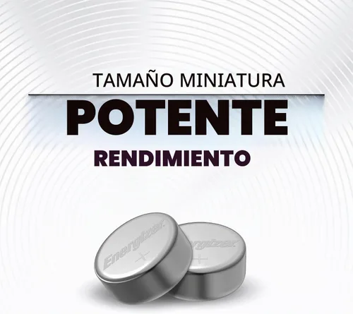 Vista 2 de Energizer 379 pila de botón óxido de plata Sr521sw. Batería para reloj (1 Paquete de 5 pilas)