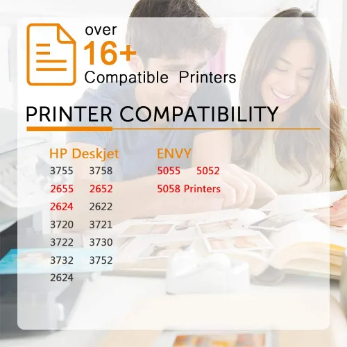 Vista 2 de Inktopia Repuesto remanufacturado para cartuchos de tinta HP 65 65XL N9K04AN, chip actualizado de alto rendimiento, trabajo con impresora HP Envy