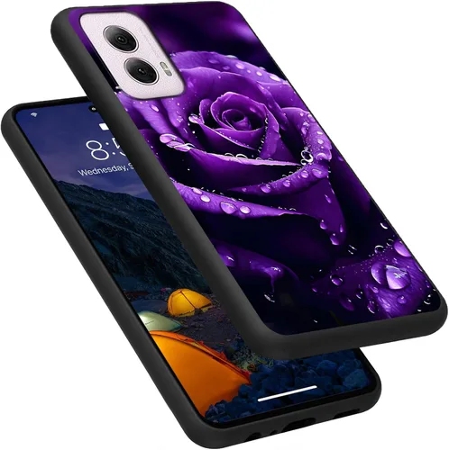 Vista 152 de Funda para Motorola Moto G Play 4G 2024, delgada y ligera, de silicona de TPU suave, color negro, ultrafina, para Motorola Moto G Play 4G 2024, Art