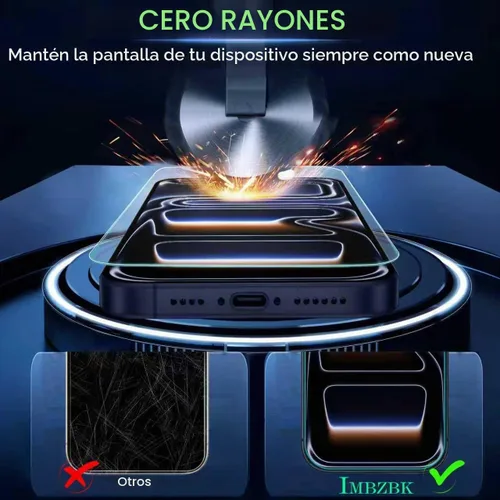 Vista 7 de IMBZBK [Eliminación automática de polvo] Paquete de 3 protectores de pantalla mate para iPhone 17 Pro Max [grado militar] accesorios, película