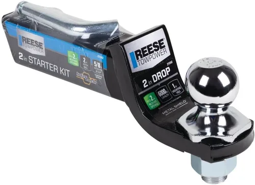 Vista 5 de Reese Towpower 21542 - Kit de arranque de remolque clase III, color negro con bola Ch