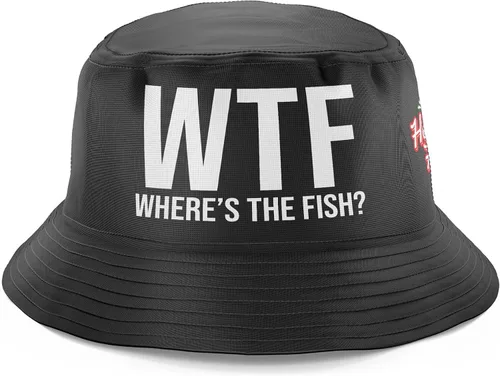 Vista 10 de Regalos de pesca para hombres, WTF Wheres The Fish, divertido sombrero de pesca, sombrero de pescador, sombrero de sol para pesca