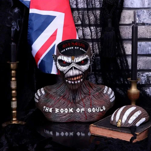 Vista 9 de Nemesis Now Caja de busto con licencia oficial de Iron Maiden Book of Souls, marrón, 10.2 in (grande)