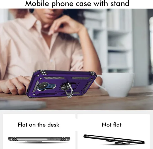 Vista 3 de Funda protectora para Moto G7 Power para Motorola Moto G7 Power, color morado