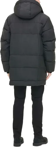 Vista 4 de Tommy Hilfiger Men's Heavyweight Quilted Sherpa Hooded Parka