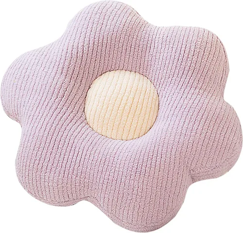 Vista 9 de HANDKEI Almohada transpirable con forma de flor, cojín para silla, cojín de suelo de flores, decoración encantadora de habitación, almohada cómoda