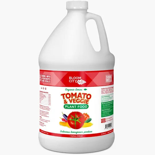 Vista 7 de Bloom City Alimento vegetal de tomate y vegetal: fertilizante líquido para cosechas más grandes, raíces más fuertes y crecimiento vigoroso, 32 onzas