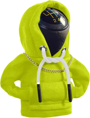 Vista 15 de Yajeea Sudadera con Capucha para Palanca de Cambios de Coche, Graciosa Sudadera Mini para Decoración de Coche, Cubierta Universal y Cálida para Pomo