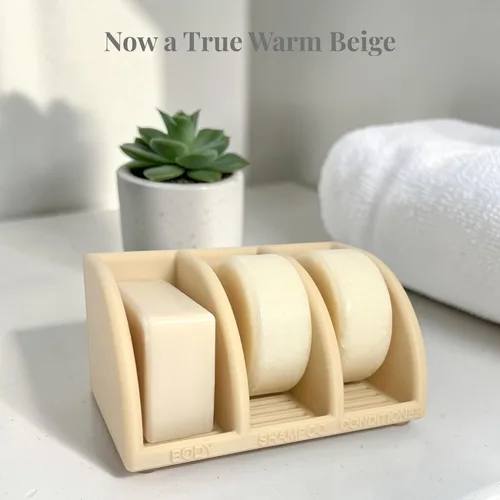 Vista 2 de Essence & Abode Sustainable Living Soporte para Champú Sólido – Jabonera Multibarra con Drenaje – Barra de Jabón, Barra de Champú y Barra
