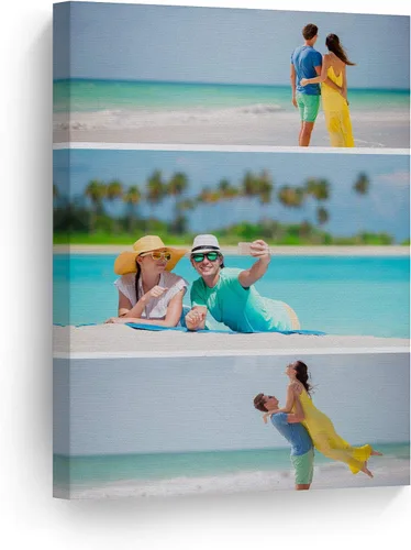 Vista 45 de Smile Art Design Impresión en lienzo personalizada: arte de pared con fotos personalizadas, hecho a pedido en Estados Unidos, lienzo premium