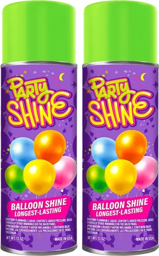 Vista 10 de Party Shine - Aerosol de silicona para globos de látex, aroma dulce de chicle, impermeable, fórmula antideslizante, brillo de globo, perfecto