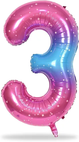 Vista 186 de Globo negro del número 0 para niñas y niños, 40 pulgadas, grande, número 0-9, de papel de aluminio, de Mylar para helio, juego de globos digitales