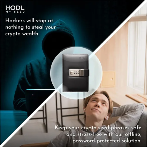 Vista 2 de Seedbook de Hodl My Seed - La forma más segura y conveniente de almacenar sus frases de semillas de recuperación criptográfica. Bloquee